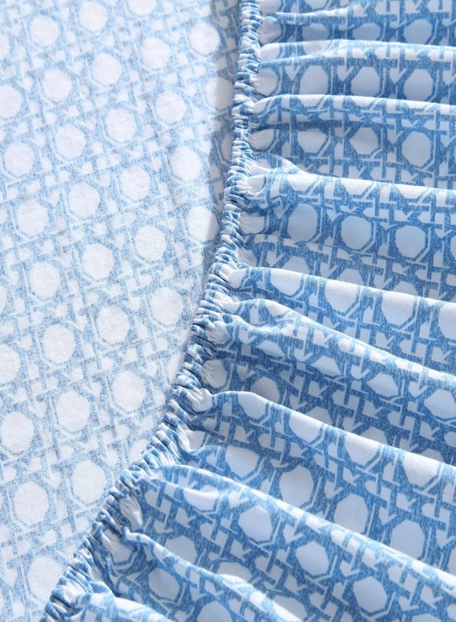 Tommy Bahama - King Bed Sheets, Crisp & Cool Cotton Percale Bedding with Matching Pillowcases, Lightweight Bed Set, Oeko-Tex Certified (Bahama Isle Blue) - Image 4