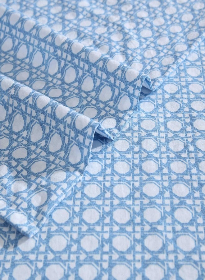 Tommy Bahama - King Bed Sheets, Crisp & Cool Cotton Percale Bedding with Matching Pillowcases, Lightweight Bed Set, Oeko-Tex Certified (Bahama Isle Blue) - Image 3