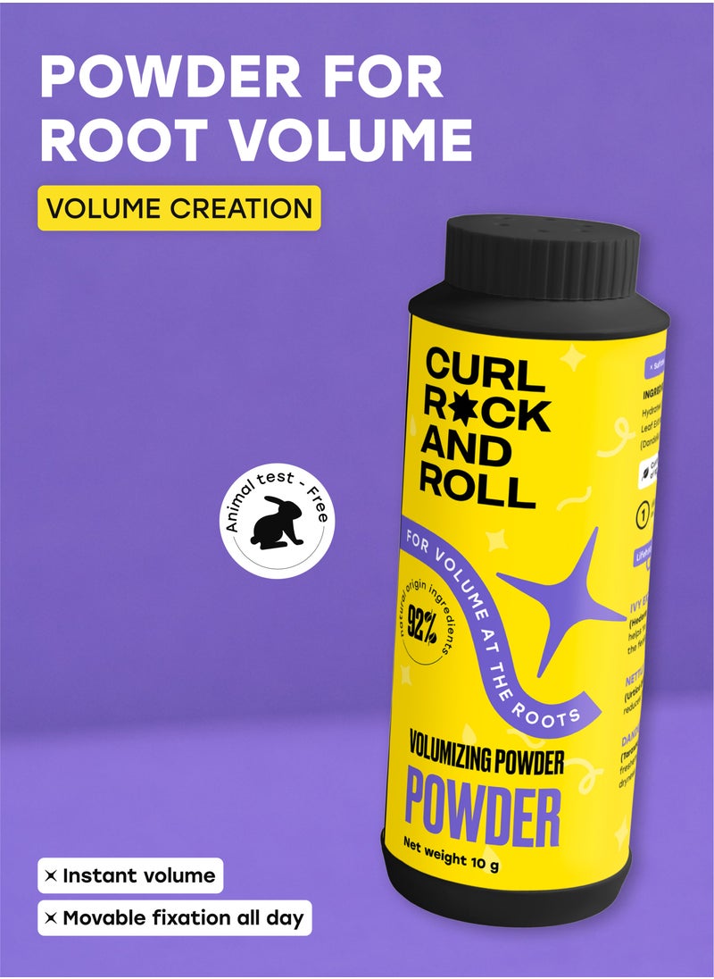CURL ROCK AND ROLL Curl Rock and Roll Hair Styling Texturizing Powder -  Hair Volumizer & Root Boost - Paraben-Free, Sulfate-Free, 10 g  - Image 2