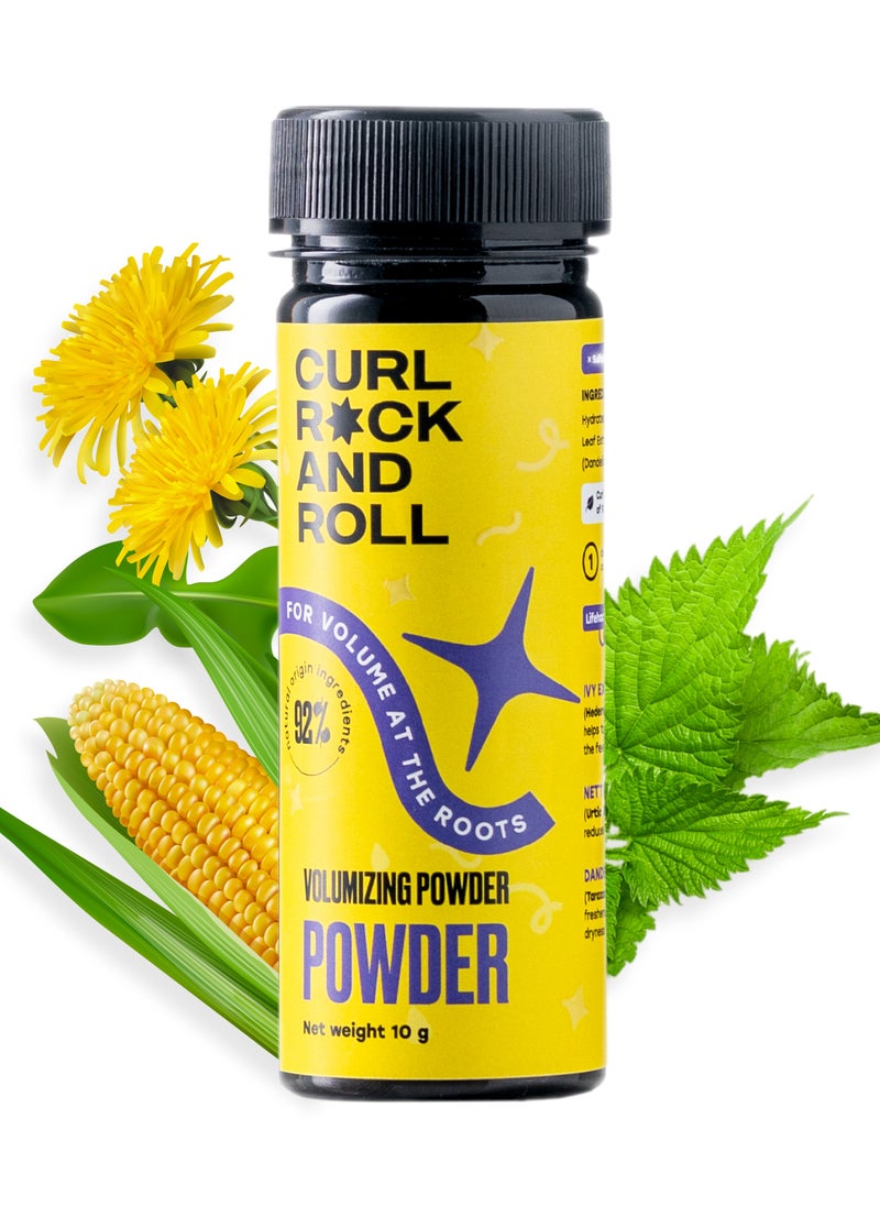 CURL ROCK AND ROLL Curl Rock and Roll Hair Styling Texturizing Powder -  Hair Volumizer & Root Boost - Paraben-Free, Sulfate-Free, 10 g  - Image 1
