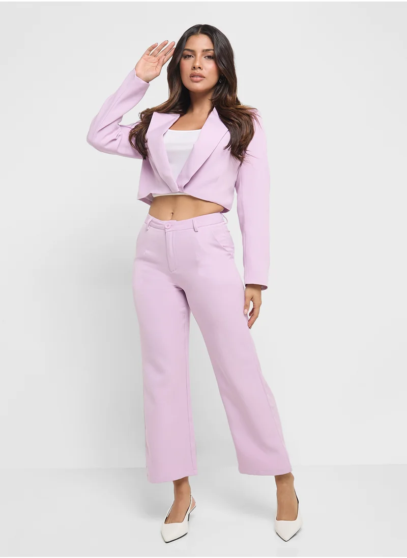 ELLA Cropped Blazer & Pant Set