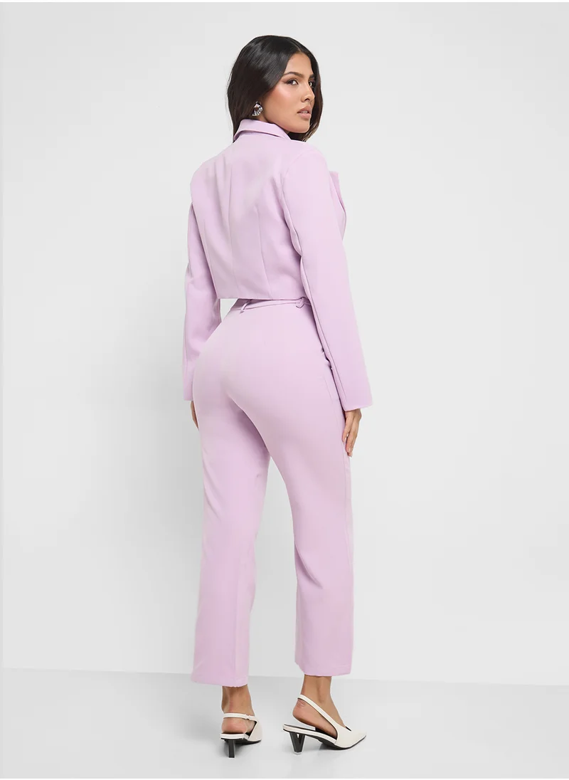 ELLA Cropped Blazer & Pant Set