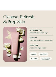 RANAVAT BOTANICS Ranavat Luminous Ceremony Crème Cleanser Daily Facial Cleanser Doubles As Waterproof Eye Makeup Remover Gentle Face Wash To Detoxify And Nourish (3.4 Oz)  - Image 2