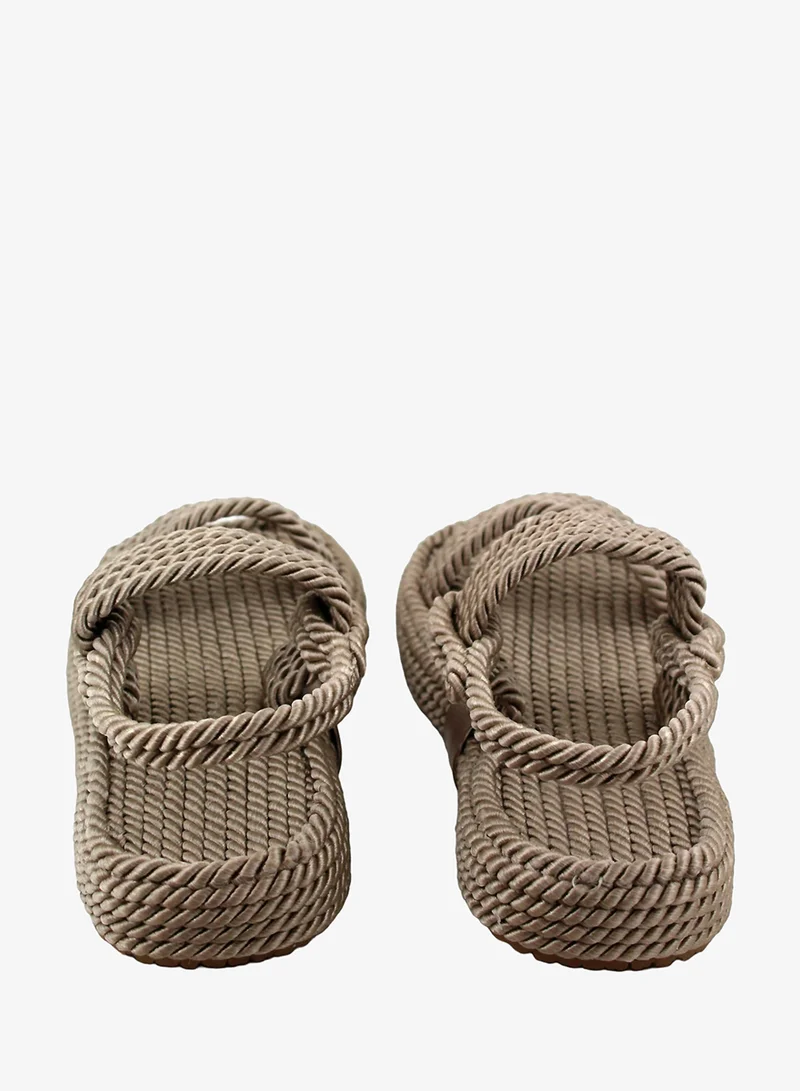 Mumka Mosaics Rope Sandals Nomadic Strap - Sand for Women | Best Price UAE