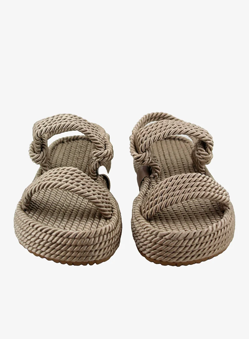 Mumka Mosaics Rope Sandals Nomadic Strap - Sand for Women | Best Price UAE