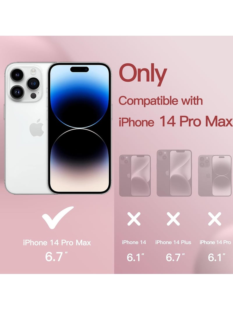 إلترازون 5 in 1 Silicone Case for iPhone 14 Pro Max 6.7-inch, with 2-Pack Screen Protector and 2-Pack Camera Lens Protector, Full Coverage Tempered Glass Film, Shockproof Phone Cover (Red) - Image 2