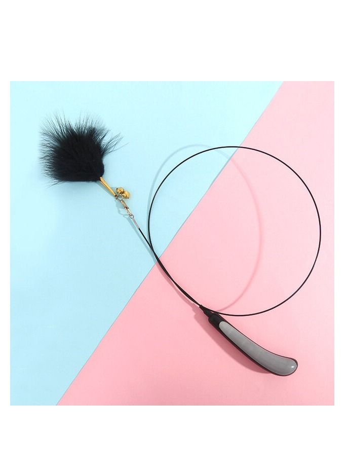 الثقة مضحك القط عصا التفاعلية القط لعبة ريشة مع الجرس - Image 1