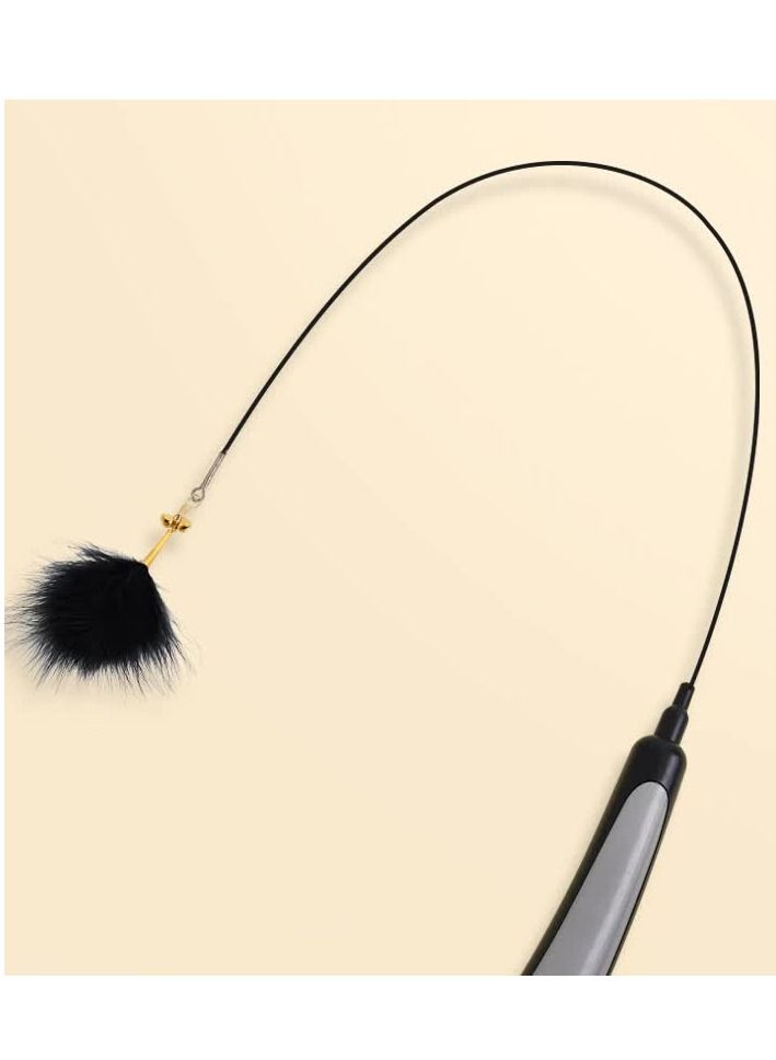 الثقة مضحك القط عصا التفاعلية القط لعبة ريشة مع الجرس - Image 2