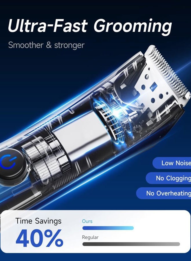 VIKICON Manscape Trimmer for Men - No Nicks Electric Razor-Shaver for Balls/Pubic/Groin/Legs/Chest Hair Removal w/Light & Ceramic Blade, IPX7 Waterproof Body Groomer USB-C Charging, Gifts for Him Dad - Image 4