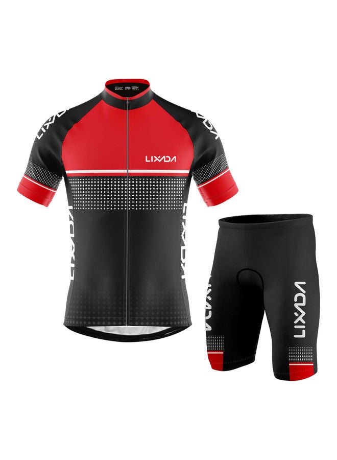 LIXADA 2-Piece Biking Shirt With Padded Shorts Set - Image 1