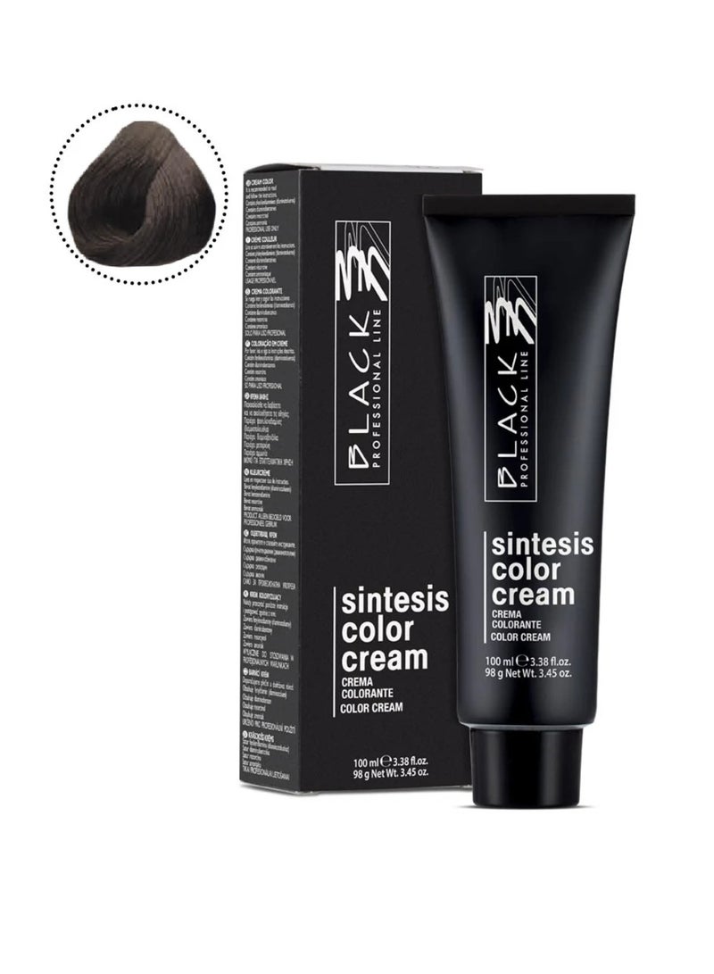 Black Professional Line Sintesis Color Cream Pepper 2.05 – Permanent Hair Color 100ml - Image 1