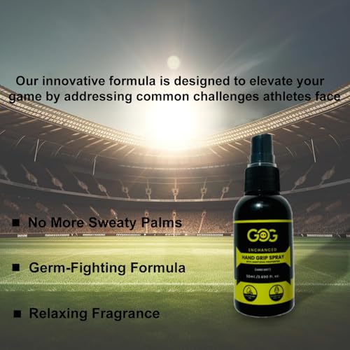 Gameonglow GOG - Enhanced Hand Grip Spray for Sports Gloves | Cricket, Gym Lifting, Football Goalkeeper | Prevents Sweaty Palms | Men & Women | 50 ml - Image 2