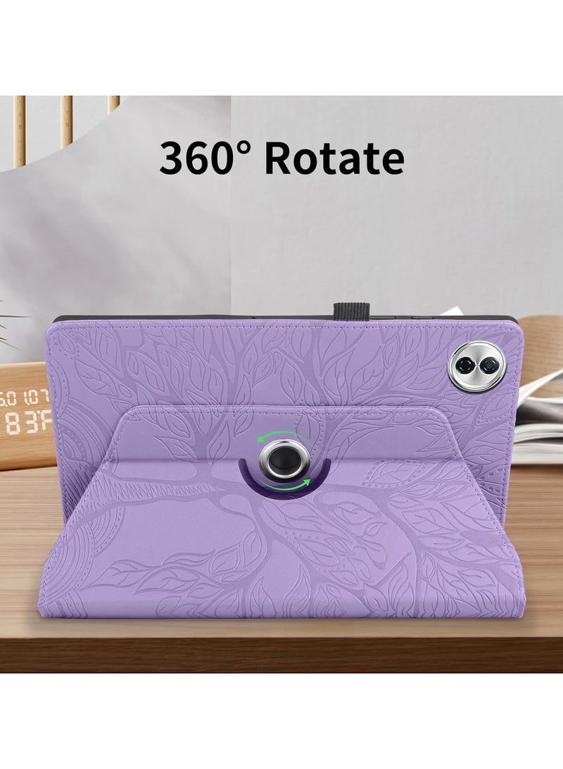 Protective Case Cover Compatible with Honor Pad 10 12.1 inch  2025  360 Degree Rotating Stand Foldable Cover Tree of Life Embossed Shell - Image 4