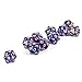 SmartDealsPro 10Pack 20 Sided Dice D20 Polyhedral Dice for DND RPG MTG Table Game Glitter BluePurple - Image 4