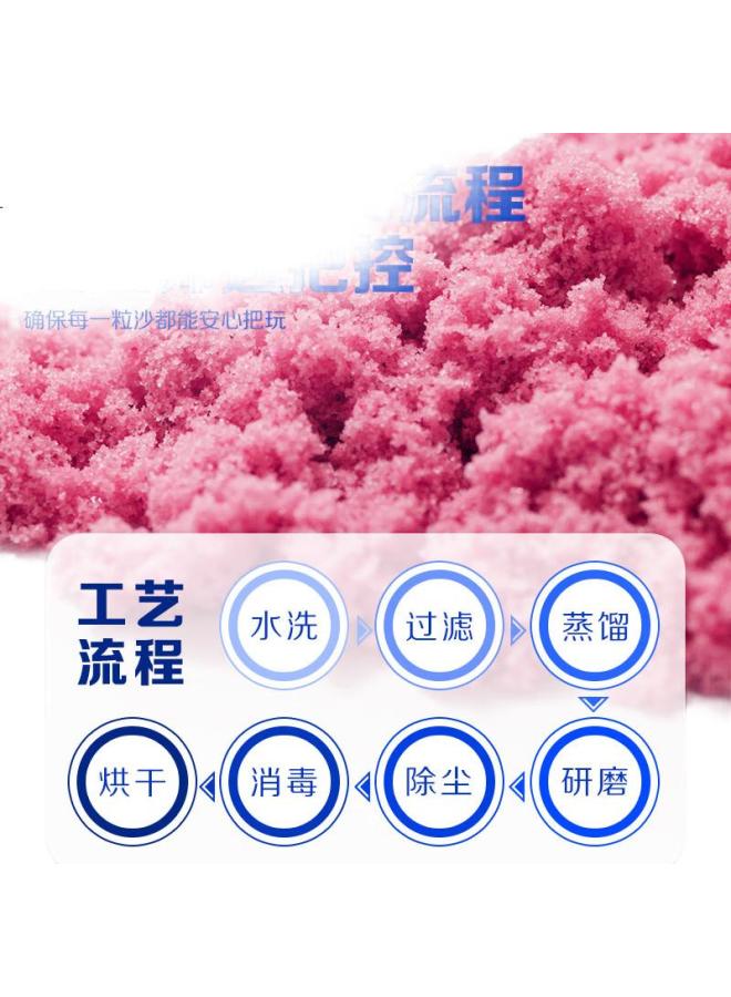 Space Sand Set, Colored Sand, Safe And Non-Toxic Toy Sand, Energetic Castle, Pink, 2.4 Jin, Gift Box, Children'S Day Gift - Image 3