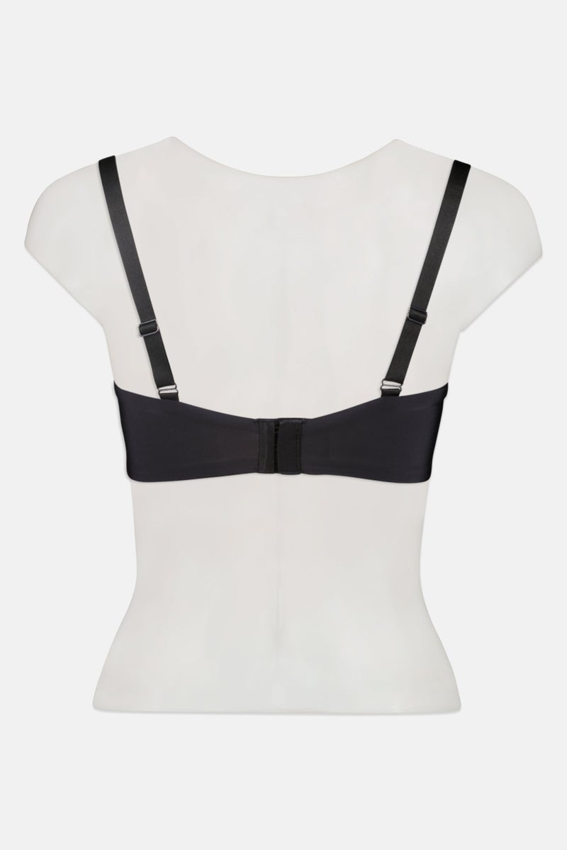 TRIUMPH حمالة صدر نسائية بسيطة مبطنة بسلك، سوداء - Image 3