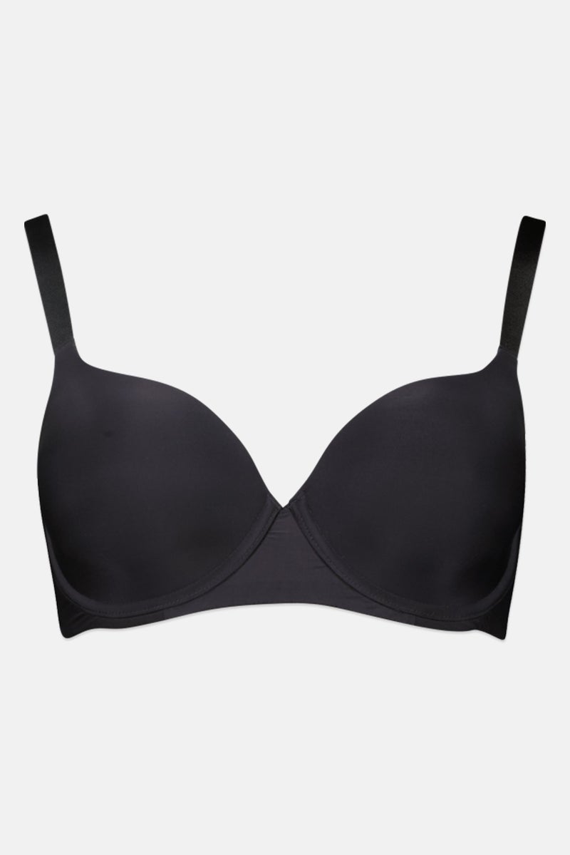TRIUMPH حمالة صدر نسائية بسيطة مبطنة بسلك، سوداء - Image 2