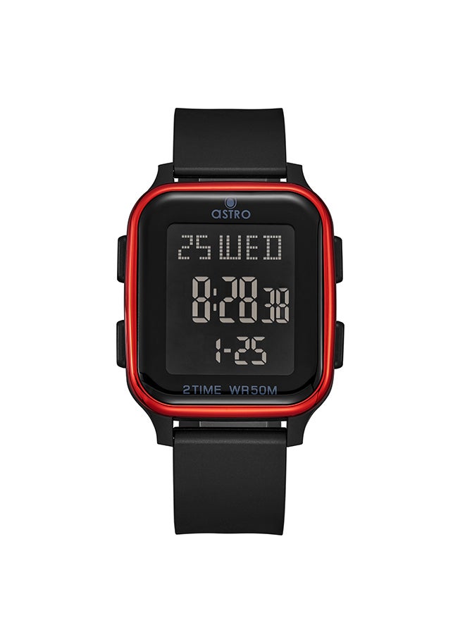 ASTRO - Astro Kids Watch, Digital Display and PU Strap - A23908-PPBBR, Black - Image 1