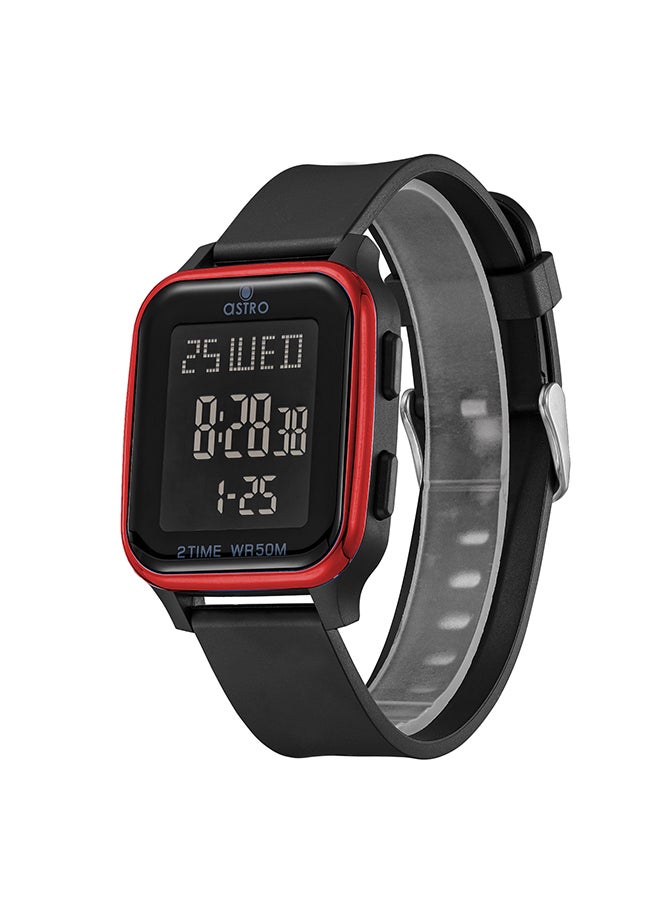 ASTRO - Astro Kids Watch, Digital Display and PU Strap - A23908-PPBBR, Black - Image 1