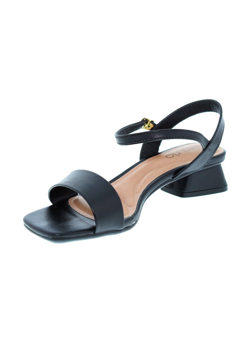 Beira Rio Ladies Low Heel Sandals Black | Made In Brazil - Image 3