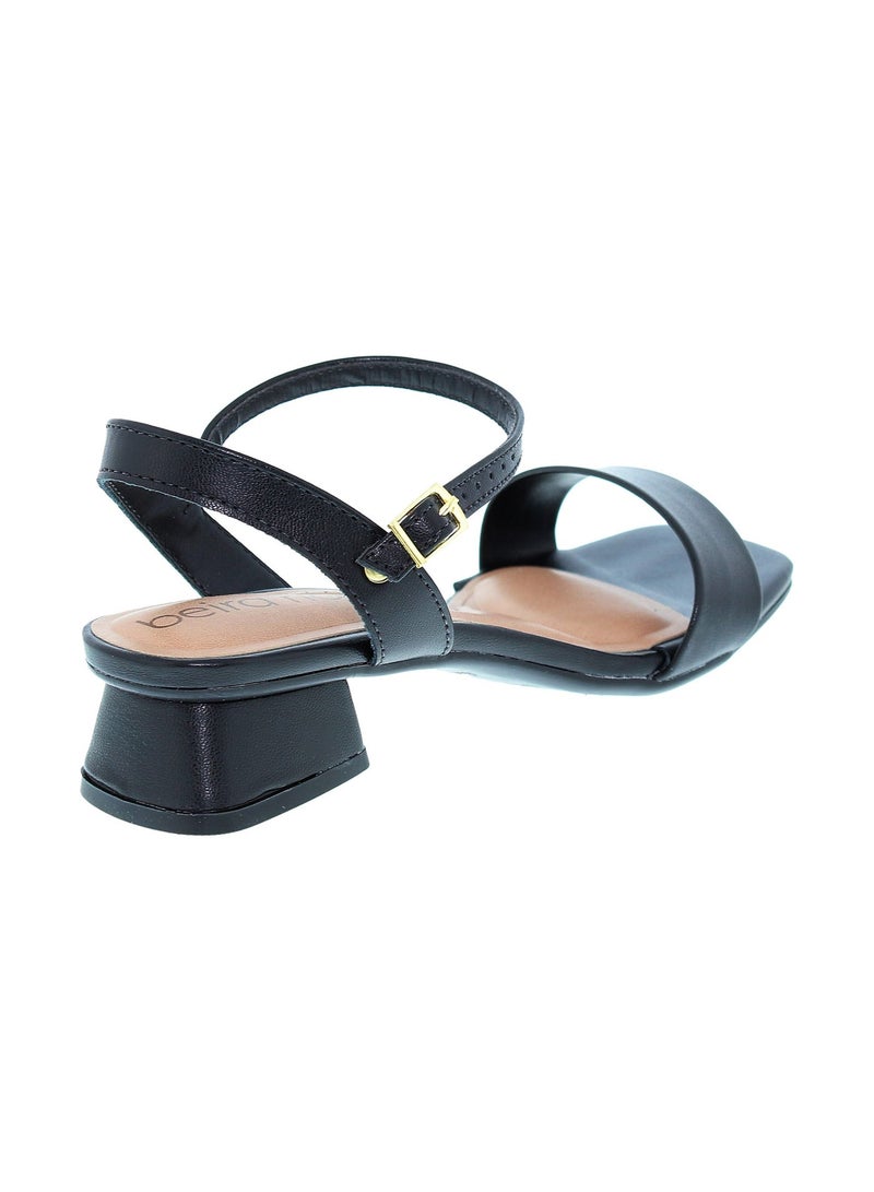 Beira Rio Ladies Low Heel Sandals Black | Made In Brazil - Image 2