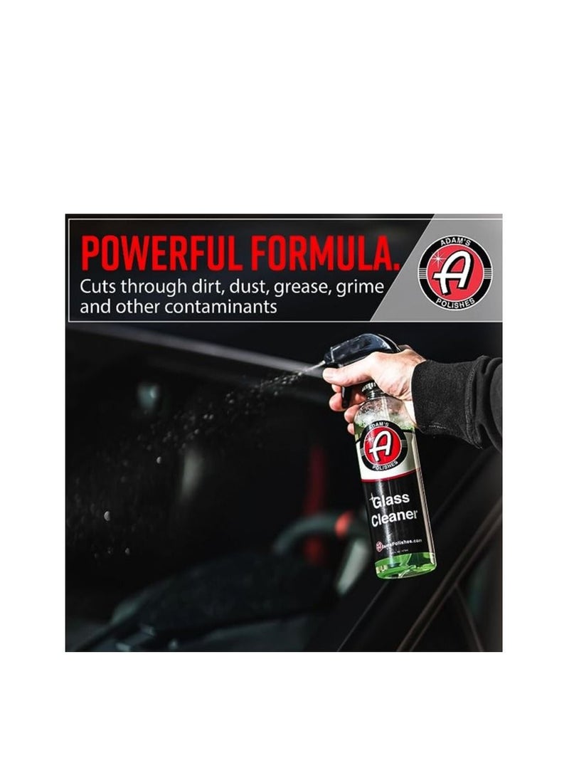 Adam's Polishes - Adam’s Glass Cleaner - Car Window Cleaner | Car Wash All-Natural Streak Free Formula For Car Cleaning | Safe On Tinted & Non-Tinted Glass | Won’t Strip Car Wax or Paint Protection. - Image 1