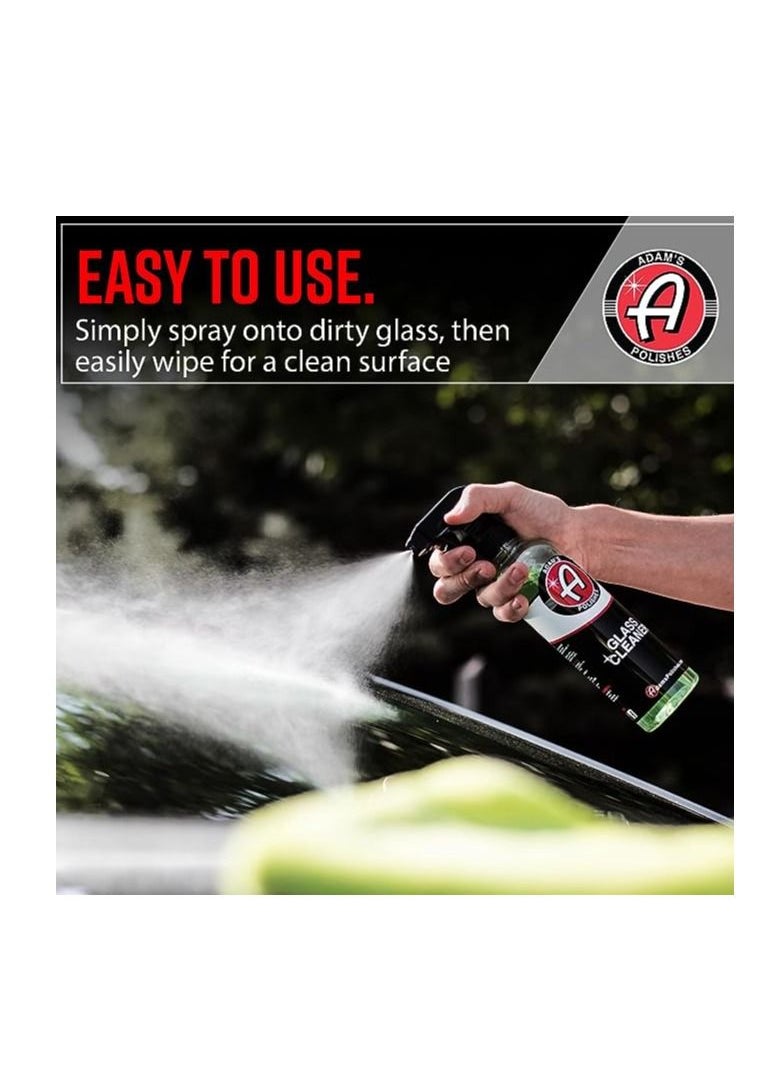 Adam's Polishes - Adam’s Glass Cleaner - Car Window Cleaner | Car Wash All-Natural Streak Free Formula For Car Cleaning | Safe On Tinted & Non-Tinted Glass | Won’t Strip Car Wax or Paint Protection. - Image 1