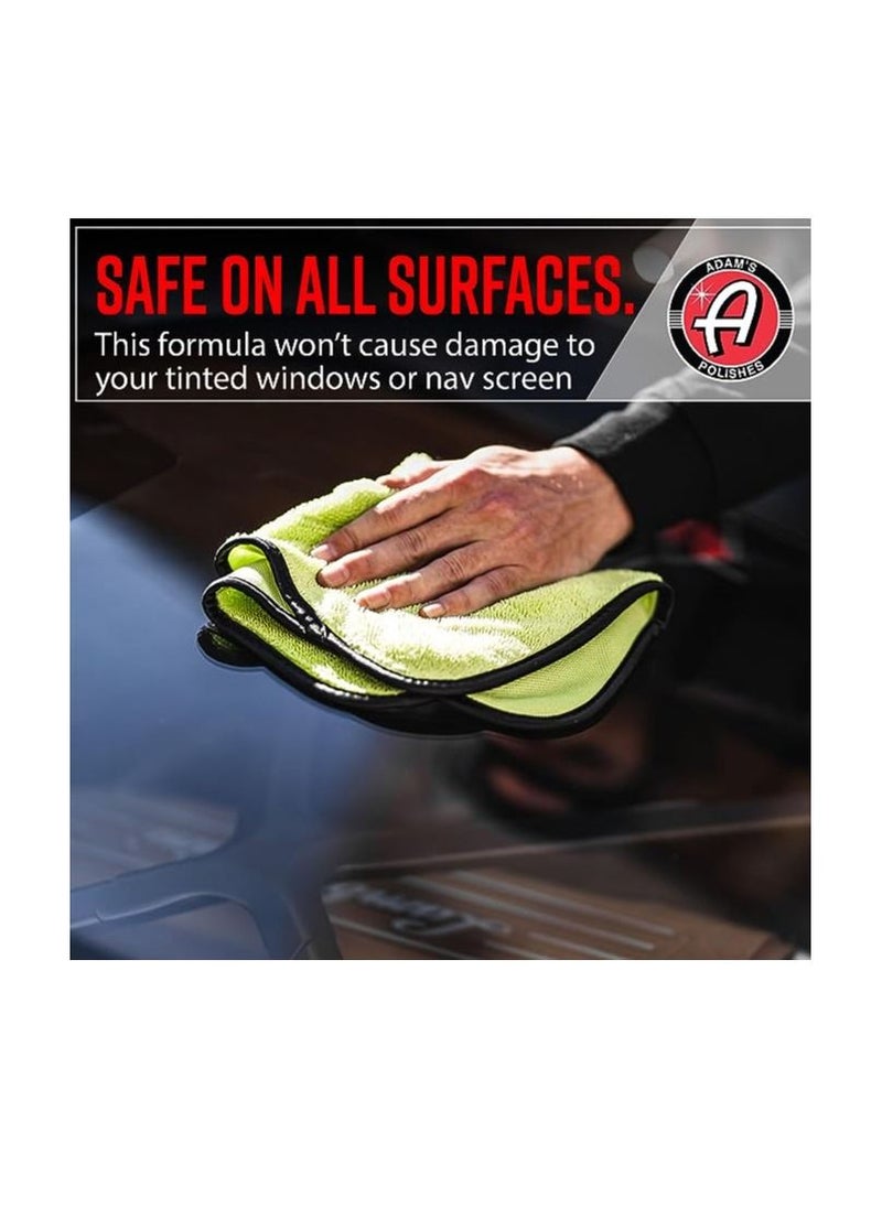 Adam's Polishes - Adam’s Glass Cleaner - Car Window Cleaner | Car Wash All-Natural Streak Free Formula For Car Cleaning | Safe On Tinted & Non-Tinted Glass | Won’t Strip Car Wax or Paint Protection. - Image 1