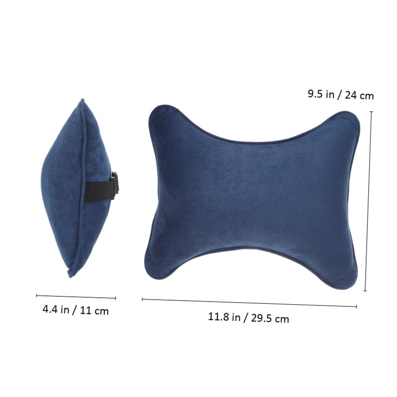 Comfortable Car Headrest Neck Cushion Support for Driving Blue - Image 3