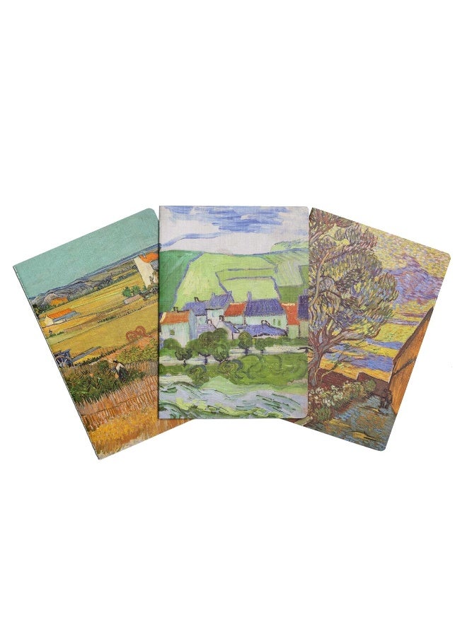 Van Gogh Landscapes Sewn Notebook Collection (Set of 3)  - Image 1