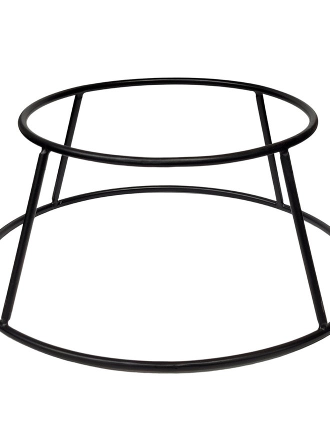 RAJ Round Black Buffet Stand 17x24x18cm - Image 1