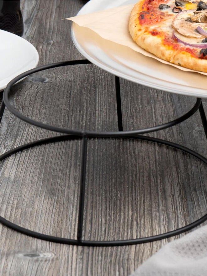 RAJ Round Black Buffet Stand 17x24x18cm - Image 5