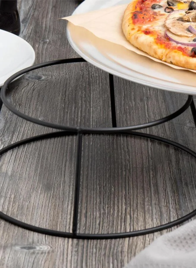 راج حامل بوفيه دائري أسود  سم