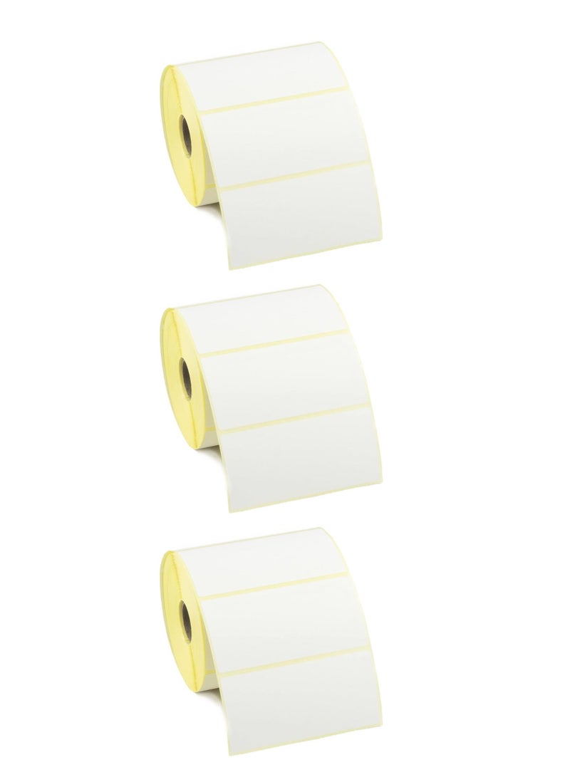 Terabyte 3 Rolls - 100mm x 50mm Barcode Label Sticker Direct Thermal 1000 Labels Per Roll for Zebra GC420d GC420t GK420d GK420t GX420d GX420t GX430t For Grocery, Supermarkets, Retail Store, Pharmacy - Image 2