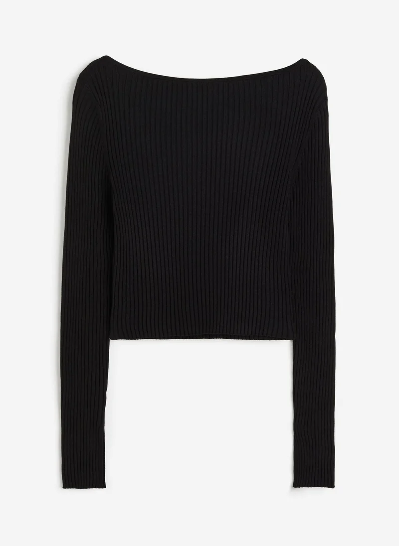 H&M Rib Knit Cropped Top