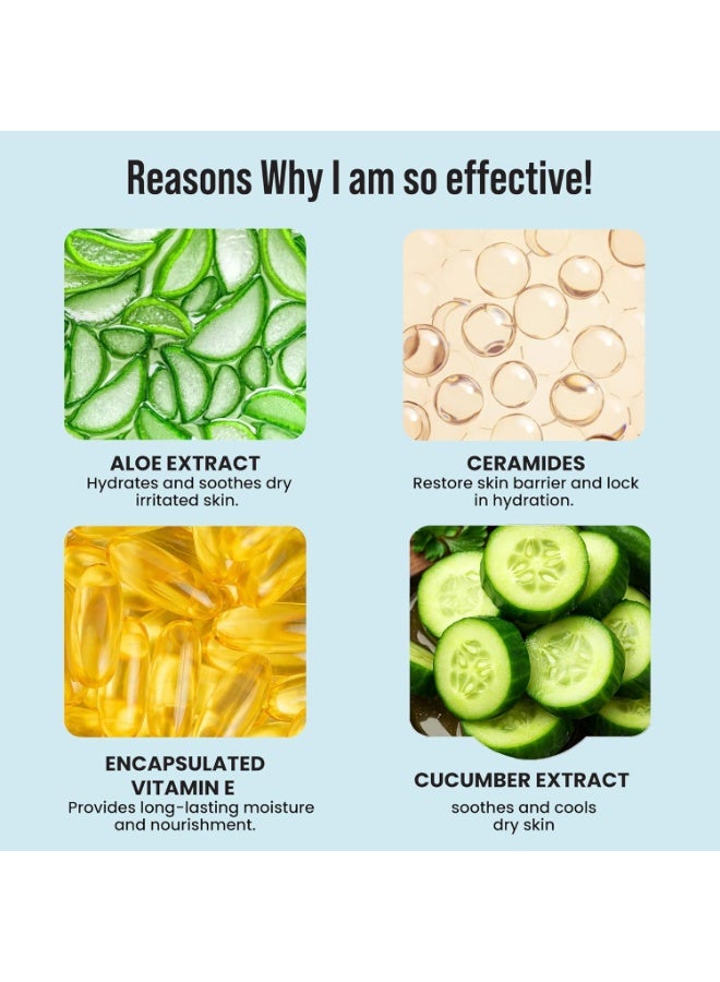 صابون الغار غسول الوجه غار سوبس بخلاصة الصبار والسيراميد للبشرة الجافة إلى العادية | بطل الترطيب مع السيراميدات والخيار وفيتامين هـ | منظف مهدئ ومرطب | 100 مل - Image 4