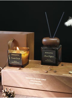 حديقة الزهور مجموعة معطرات الجو من القصب، معطر هواء برائحة العلاج العطري للحمام والمكتب والديكور المنزلي 100 مل (قهوة وكراميل)  - Image 5