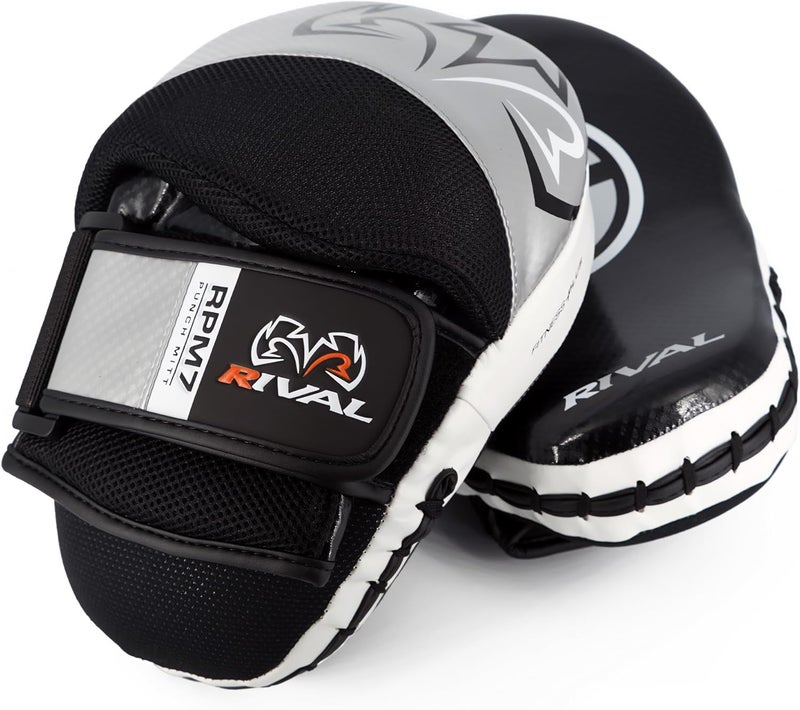 RIVAL قفازات الملاكمة RPM7 فيتنس بلس - سطح ضرب منحني، حزام معلق للمعصم، تصميم مريح، وحامي أصابع مبطن - Image 3
