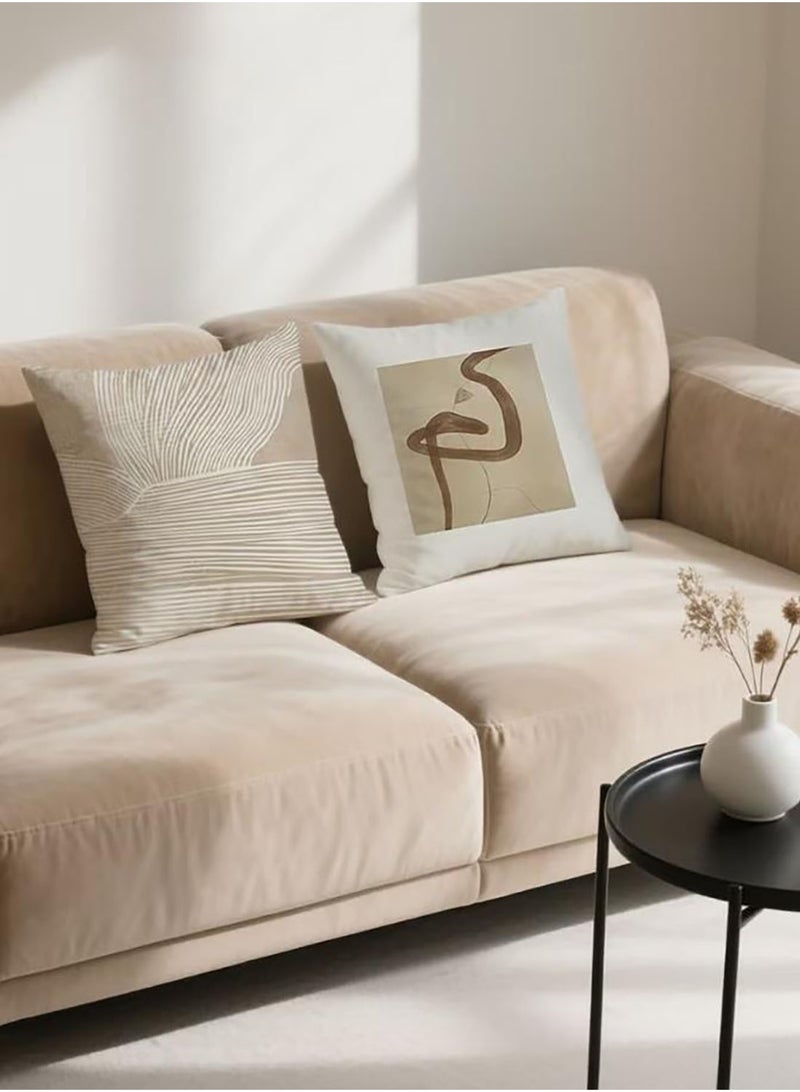 موثوقية التنبؤ مجموعة من 4 أغطية وسائد، غطاء وسادة مزخرف تجريدي حديث، 45 × 45 سم، لغرفة المعيشة والأريكة والسيارة وأريكة السرير وأغطية الوسائد (نمط مزدوج الجوانب) - Image 4