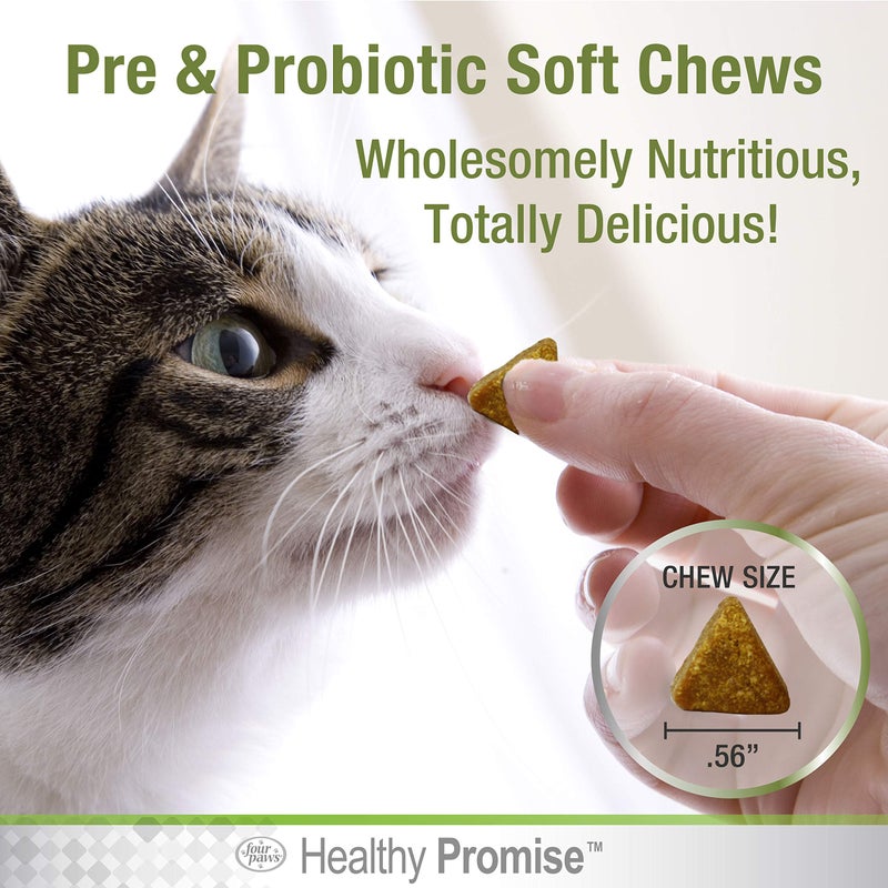 Four Paws Healthy Promise Pre and Probiotics for Cats Soft Chews 90 Count - Image 2