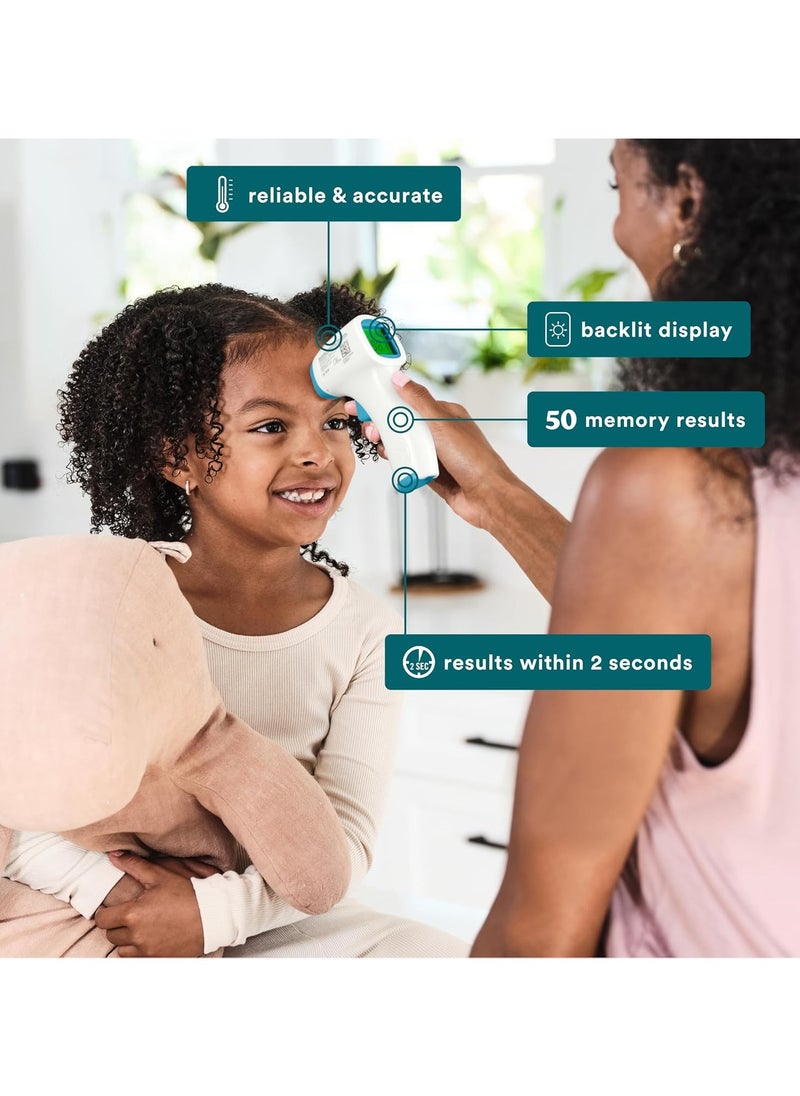 FARROBIZZ - Non-Contact Infrared Forehead Thermometer, Clinically Proven Fast Accurate Results, High-Fever Alert with 4-in-1 Readings - Image 1