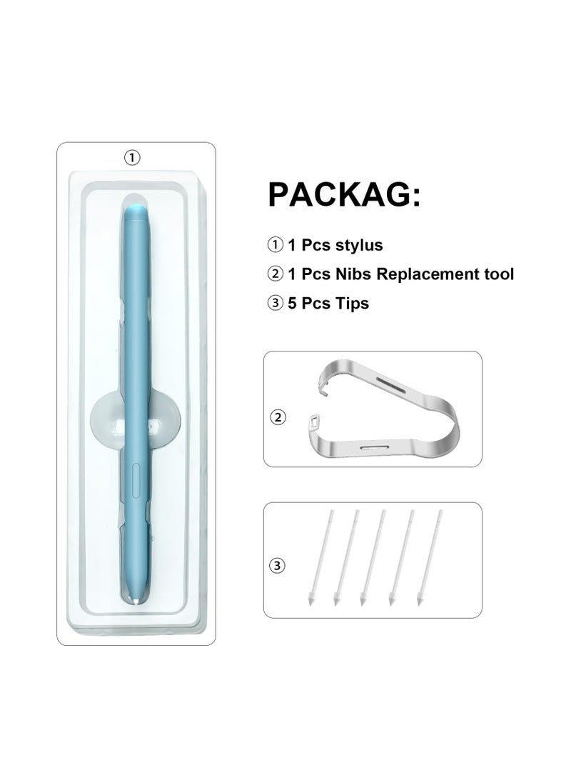 Generic - Samsung Galaxy Stylus, Compatible with S6 Lite and Note 20 Series, Enhanced Pressure Sensitivity, Light Blue - Image 1