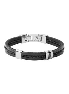 FOSSIL Vintage Casual Men's Leather or Stainless Steel with lobster, Buckle or Fold over closure bracelet  - Image 1