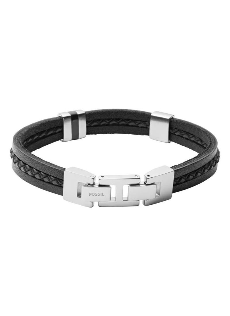 FOSSIL Vintage Casual Men's Leather or Stainless Steel with lobster, Buckle or Fold over closure bracelet  - Image 3