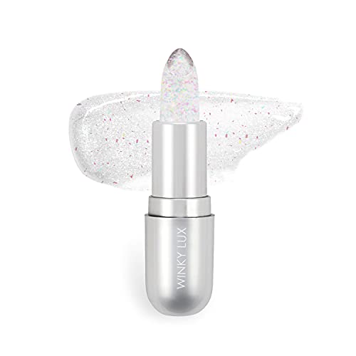 Winky Lux Winky Lux Glitter Confetti Balm pH Lip Balm pH Color Changing Lipstick and Tinted Vegan  Cruelty Free Lip Balm Hydrate  Plump Sheer Pink Lipstick Rainbow Confetti
