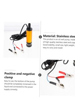 Excefore Electric Fuel Pump, Stainless Steel Oil Pump, Petrol Pump,Fluid Extractor Submersible Pump Transport Pump  - Image 2