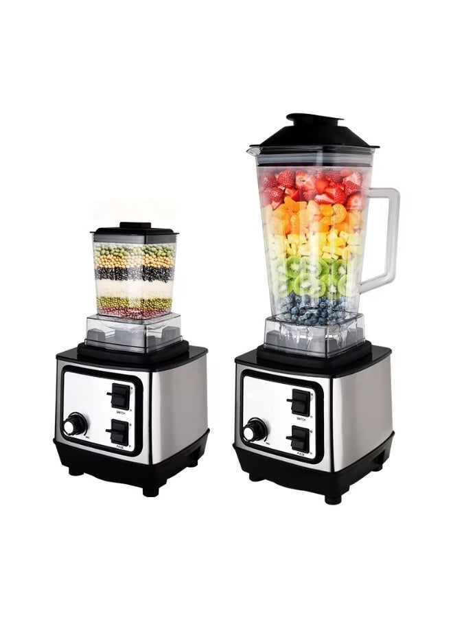 SILVER CREST SC-2255 Multi-Purpose Juicer Blender 2-in-1 2.5L Capacity High-Speed Food Processor Smoothie Maker Ice Crusher Grinder with Pulse Function,food processor, kitchen blender, mixer grinder - Image 1