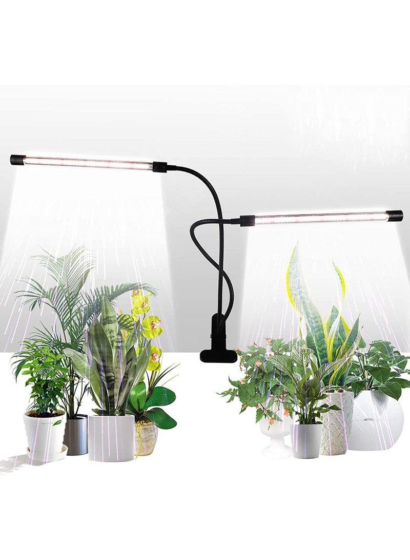 تنمو الضوء ، الطيف الكامل الأبيض 84 LED Clip Plant Lights للنباتات الداخلية التي تنمو ، 4/8/12H موقت و 5 مستويات قابلة للتخفيف - Image 1