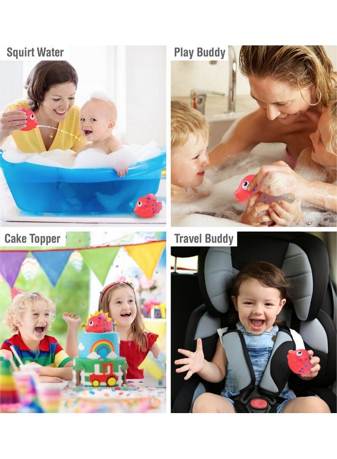 Puzzled DolliBu Reef Fish Bath Buddy Squirter - Floating Pink Clown Fish Rubber Bath Toy, Water Squirting Bathtime Play for Toddlers, Cute Sea Life Animal Toy for The Bathtub, Beach, & Pool for Girls & Boys - Image 2