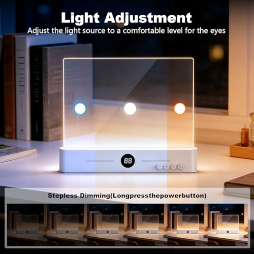 ELEPHANTBOAT® 3-Color LED Book Light for Night Reading, USB Cordless Night Reading Light for Book with LCD Battery Display, Rechargeable Desk Night Lamp - Image 4
